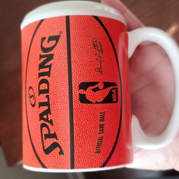 NBA Spalding basketball textured orange Coffee mug - Picture 6 of 7